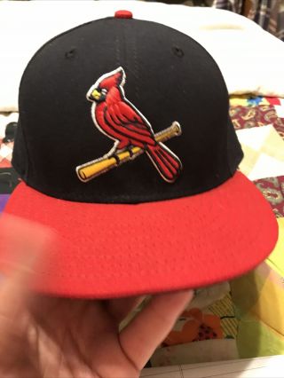 Cardinals 59 Fifty Era Authentic Coll Size 7 1/2 Blue And Red Embroidered