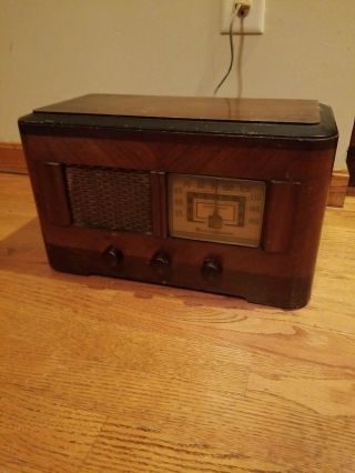Vintage Westinghouse Wr - 182 Wood Radio - Am Shortwave - As - Is Parts Restoration