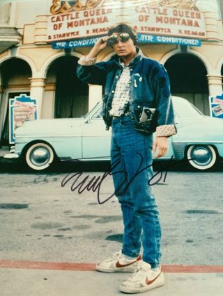 Michael J Fox Hand Signed 8x10 Back To The Future Photo Authentic Autograph