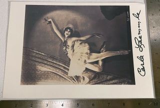 Carla Laemmle Phantom Of The Opera Ballet Dancer Signed Autographed 8x10 S3