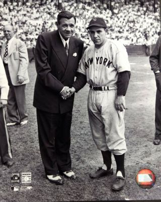 Babe Ruth & Yogi Berra 1947 Yankee Stadium 8x10 Photo York Yankees