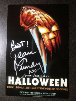 Dean Cundey Authentic Hand Signed Autograph 4x6 Photo - Cinematographer Halloween