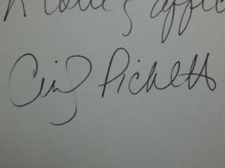 Cindy Pickett Actress Ferris Bueller Moml Autograph Signature Signed Card