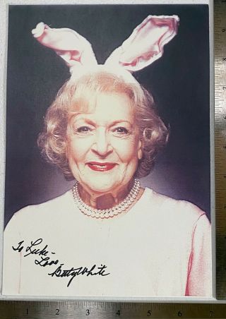 Betty White The Golden Girls Hand Signed Autographed 7x10 Photo S3