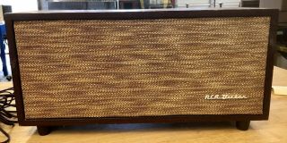 Rca Victor Shs - 12 Mid - Century Stereo Speaker Unit Wood.  (b39)