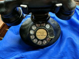 Vintage 1930s Antique Bell System Western Electric Rotary Dial Telephone