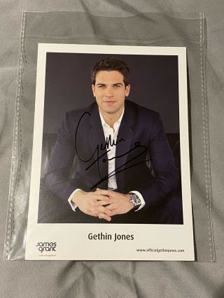 Gethin Jones Signed 7 X 5 Photo Card Blue Peter Presenter