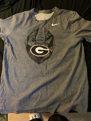 University Of Georgia Bulldogs Mens Nike Football Team Issue Shirt - Size Large