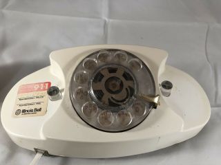 Vintage White Rotary Dial Corded Princess Telephone Phone 2