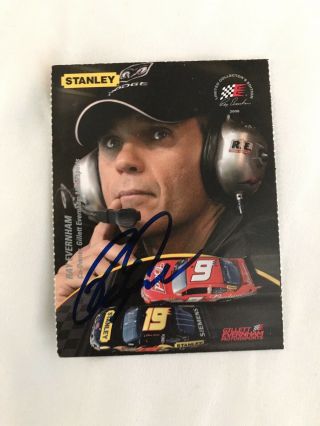 Ray Evernham Signed Nascar Trading Card Autographed Perforated