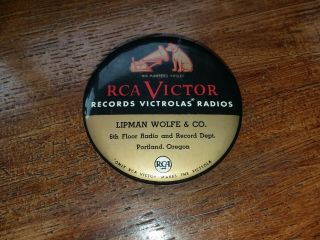 1930 - 1940 Lipman Wolfe & Co Advertising Record Cleaner Rca Victor Victrola