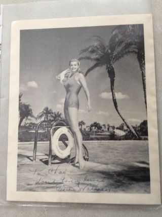 1959 Esther Williams Autographed 8 X 10 Photo