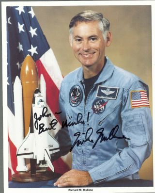 Astronaut Mike Mullane - Autograph,  Hand Signed,  Assigned Sts - 62 Vandenberg Launch
