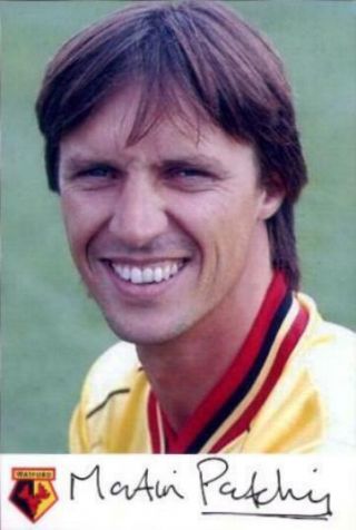 Signed Martin Patching 4 X 6 Photo Watford Fc
