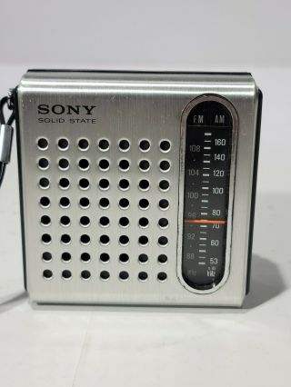 Vintage Sony Solid State Transistor Radio/ circa 1973 – Model TFM - 3750W AM - FM 2