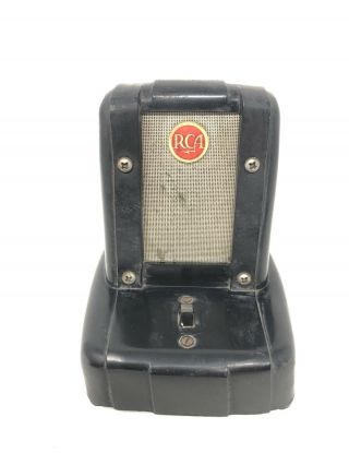 Vintage Rca Intercom Speaker Black Bakelite Mid Century Art Deco
