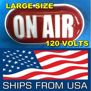 Large Broadcast On Air Studio Lighted Sign Light 120 Volt - Buy It Now