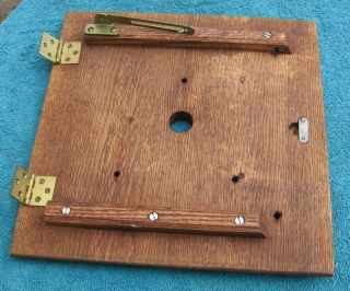 Antique Victor Victrola Vic Wood Case Lid with Mounting Screws & Parts Stock t 2