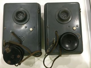 Vintage Antique Auth Electric Co Intercom Wall Phone