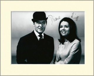 Diana Rigg The Avengers Emma Peel Pp Mounted 8x10 Signed Autograph Photo Print