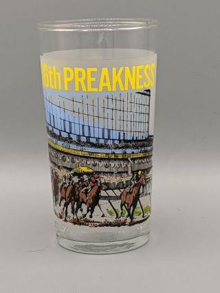1981 Preakness Stakes 106th Pimlico Souvenir Glass Triple Crown Horse Racing