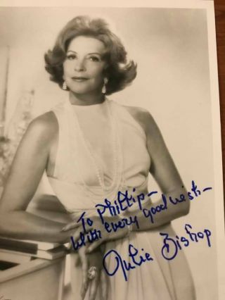 Actress Julie Bishop Autograph Pic With