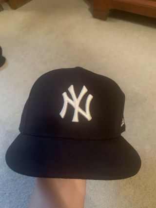 York Yankees Nyy Mlb Authentic Era 59fifty Fitted Cap 7 1/2 Baseball Hat