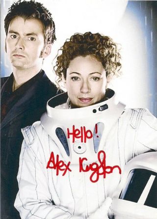 Alex Kingston River Song Dr Who Signed Autograph 6 X 4 Pre Print Photo Tennant