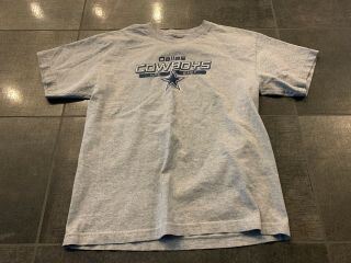 Youth Boys Dallas Cowboys Dri - Fit Gray Grey Short Sleeve T - Shirt Xl