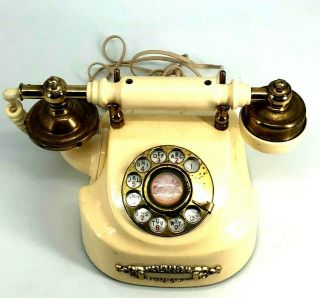 Vintage Rotary Dial French Princess Style Victorian Desk Phone 1978