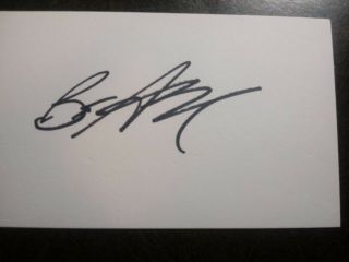 BETH BRODERICK & PAULA PRENTISS 2 Authentic Hand Signed 3X5 INDEX CARD ' S 2