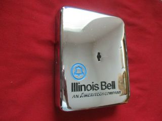Payphone Iiiinois Bell Chrome Stainless Vault Door Western Electric & At&t