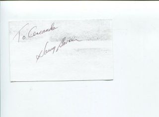 Harry Basch Falcon Crest Star Trek Get Smart The Waltons Signed Autograph