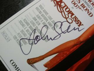 JOHN GLEN Authentic Hand Signed Autograph 2X 4X6 Photo - JAMES BOND 007 DIRECTOR 3