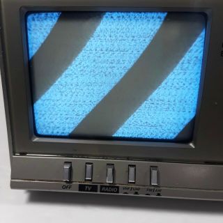 Ge Television Uhf - Vhf Fm/am Clock Radio/ Model 7 - 7225a 1985