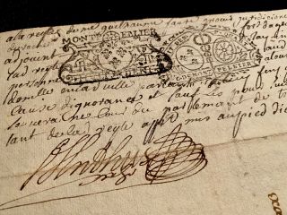1724 Old Handwritten Document With Autographs