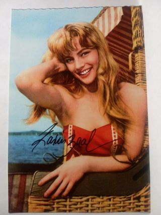 Karin Baal Authentic Hand Signed Autograph 4x6 Photo - German Actress