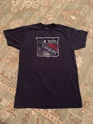 Old Time Hockey Mens Size M Nhl Ny Rangers Short Sleeve T - Shirt