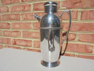 Vintage Poole Silver Co Silverplate Cocktail Martini Shaker