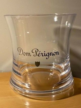 Dom Perignon Champagne Ice Bucket Acrylic Signed M.  Szekely Nib