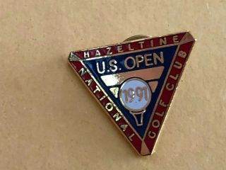 1991 Us Open Golf Tournament (hazeltine National Golf Club) Pin.