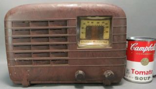 Vintage General Electric Kl - 51 Bakelite Tabletop Radio