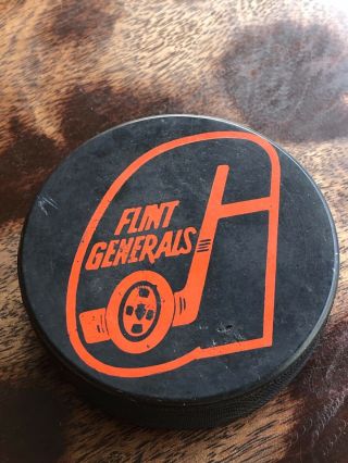 Flint Generals Made In Czechoslovakia Hockey Puck