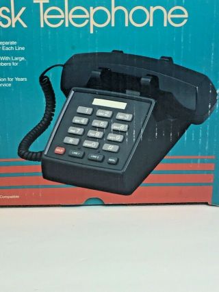 VTG Radio Shack Push Button Desk Phone Model 43 - 470,  Pulse/Tone. 2
