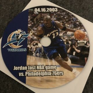 Michael Jordan Farewell / Last Career Game Wizards Vs.  76ers 04.  16.  2003
