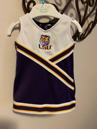 Proedge Lsu Tigers Embroidered Baby Dress 0 - 3 Months C4