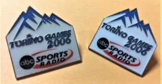 Torino Olympics 2006,  Abc Sports Radio Media Pins - You Get 2