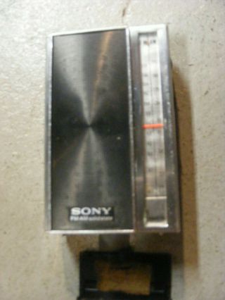 Vtg Sony Am Fm Transistor Solid State Radio Mod 3f 77w Japan Gd