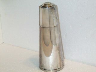 Vintage Napier Cone Shaped Cocktail Shaker Silver Plate Martini Bar Ware Ex Cond