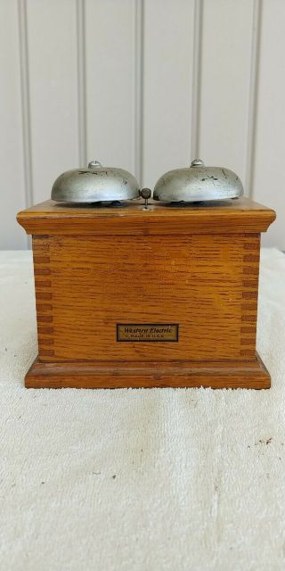 Early Western Electric Candlestick Telephone Ringer Box With Capacitor